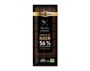 SAVEURS ET NATURE Chocolat Noir A Pâtisser 56% - 200g 