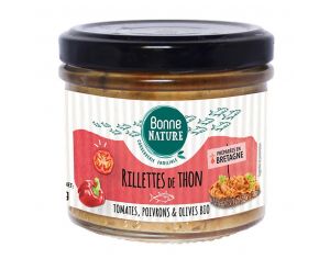 BONNE NATURE Rillettes De Thon A La Tomate, Poivrons Et Olives - 90g