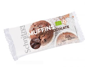 SCHNITZER Muffins Sans Gluten Chocolat Noir - 140 g