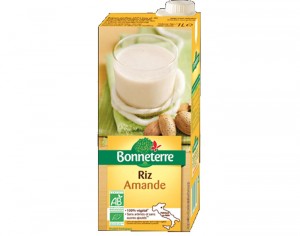 BONNETERRE Boisson Végétale Riz Amande - 1 L
