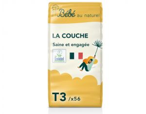 BEBE AU NATUREL La Couche Ecologique - Pack Economique Taille 3 / 4-9 kg