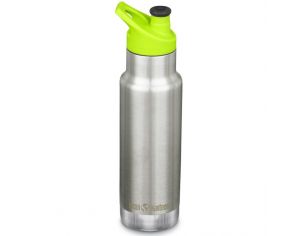 KLEAN KANTEEN Gourde Inox Isotherme Bouchon Sport Brushed Stainless - 355 ml