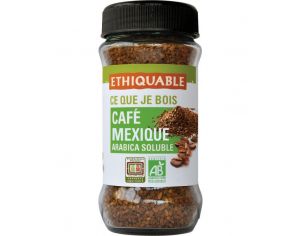 ETHIQUABLE Café Arabica Soluble bio & équitable - 85 g