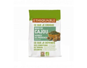 ETHIQUABLE Noix de Cajou Herbes de Provence Bio & Equitable - 100g