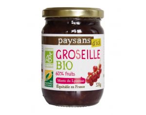 PAYSANS D'ICI Confiture Extra Groseille Bio & Equitable - 320 g
