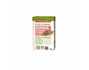 ETHIQUABLE Duo de Quinoa Blanc & Rouge Bio & Equitable - 400 g