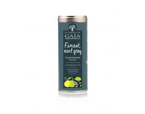 LES JARDINS DE GAIA Finest Earl Grey En Tube - Thé Noir Aromatisé Bergamote - 100 g