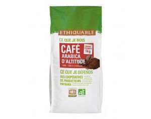 ETHIQUABLE Café Congo Grains Bio & Equitable - 1 kg