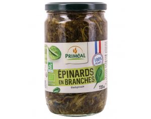 PRIMéAL Conserves Epinard en Branches bio - 720 mL