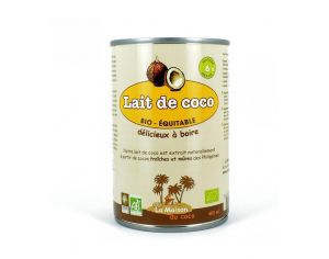 LA MAISON DU COCO Lait De Coco Bio 6% - 400 ml