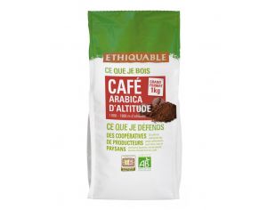 ETHIQUABLE Café Pérou Moulu Bio & Equitable (Piémont Amazonien) - 1 kg