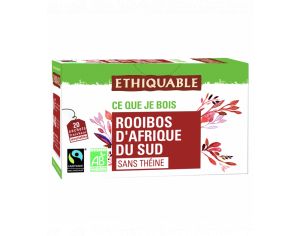 ETHIQUABLE Rooibos d'Afrique du Sud Bio & Equitable - 20 sachets