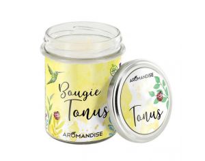 AROMANDISE Bougie parfumée Tonus - 100% végétale - 150g