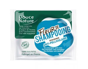 DOUCE NATURE Fleur de shampoing Anti pelliculaire - Shampoing solide bio - 85g