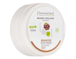DERMACLAY Masque Réparateur Bio Cheveux Secs - 125ml