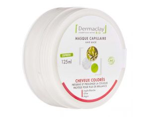 DERMACLAY Masque Capillaire Cheveux Colorés Bio Express - 125ml