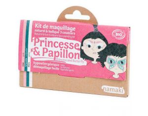 NAMAKI Kit de Maquillage Enfant - 3 Couleurs - Princesse et Papillon