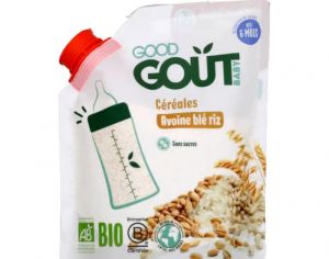 GOOD GOUT Céréales en Poudre Avoine Blé Riz - 200 g - Dès 6 mois
