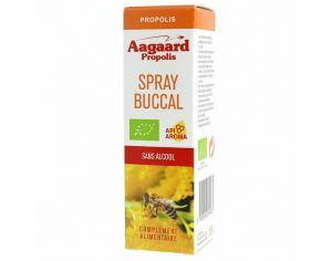 AAGAARD Spray Buccal Bio Sans Alcool - Propolis, EPP et Huiles Essentielles - 15ml