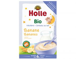 HOLLE Céréales au Lait Banane - 250g - Dès 6 mois