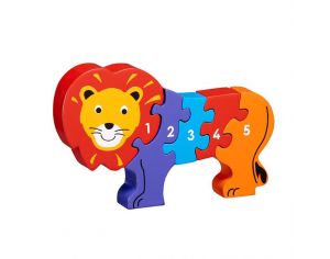 LANKA KADE Puzzle en Bois Chiffres 1-5 Lion - Dès 10 mois
