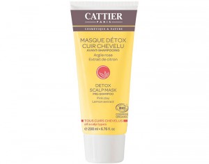 CATTIER Masque Détox Cuir Chevelu Avant Shampooing - 200 ml