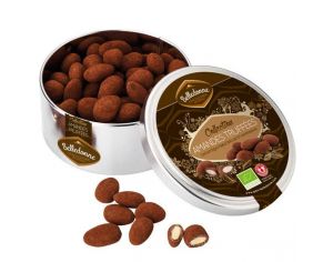 BELLEDONNE Amandes Truffées au Cacao Bio et Equitable - Boîte Métal - 150g