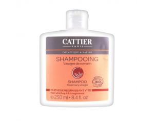 CATTIER Shampooing - Cheveux Regraissant Vite - Vinaigre de Romarin - 250 ml