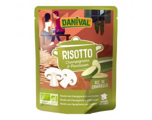 DANIVAL Risotto Crémeux aux Champignons et Parmesan - 250 g