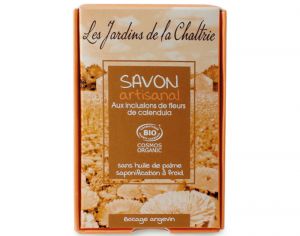  LES JARDINS DE LA CHALTRIE Savon Surgras Fleur de Calendula - 100g
