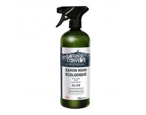 LA CORVETTE Savon noir à l'Huile d'Olive en Spray Ecocert - 750ml 