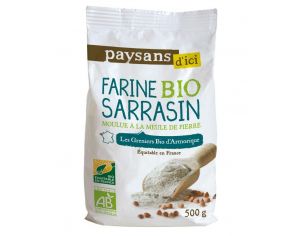 PAYSANS D'ICI Farine au Sarrasin  Bio & Equitable - 500 g