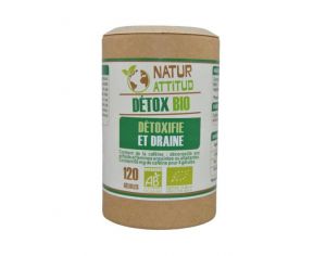 NATUR ATTITUD Détox Bio - 120 gélules de 668 mg