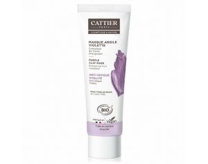 CATTIER Masque Argile Violette - Anti Fatigue Bio - 100ml