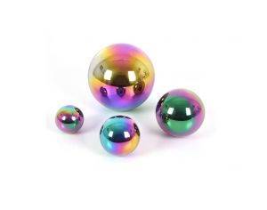 TICKIT Set de 4 Balles Réfléchissantes et Sensorielles Multicolores - Dès 12 mois