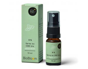 BIOBLOOM Spray de CBD Menthe Verte Bio - 5% - 10ml