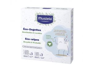 MUSTELA Recharge Eco Lingettes en Coton Bio