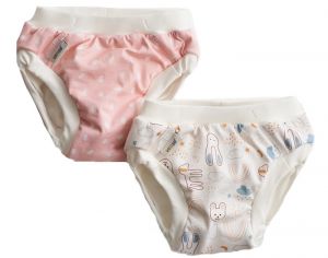 VIMSE Duo Culottes d'Apprentissage Lapin Rose