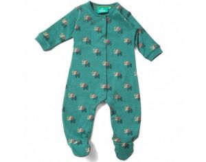 LITTLE GREEN RADICALS Pyjama Léger Bébé en coton Bio - Éléphants 9-12 mois