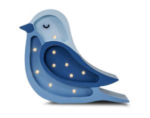 LITTLE LIGHTS Lampe Veilleuse Oiseau Bleu Denim - Ds 3 ans