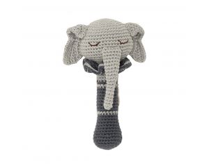 PATTI OSLO Hochet en Crochet - Ellie l'Eléphant - Dès la Naissance