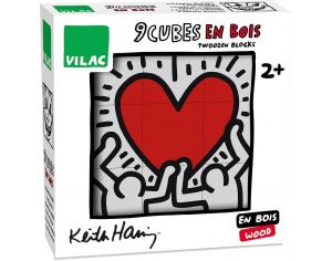 VILAC Coffret de 9 Cubes Keith Haring - Dès 2 ans