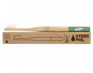 HYDROPHIL Brosse à Dents en Bambou - Nylon Doux Vert