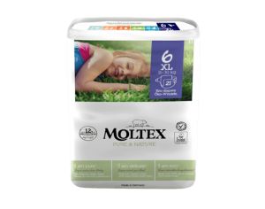 MOLTEX Couches Ecologiques Taille 6 - 16-30kg - Sachet de 21 Couches
