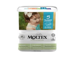MOLTEX Couches Ecologiques Taille 5 - 11-25kg - Sachet de 25 Couches