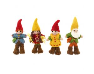 PAPOOSE TOYS La Famille Gnomes - Set de 4 - Dès 3 ans