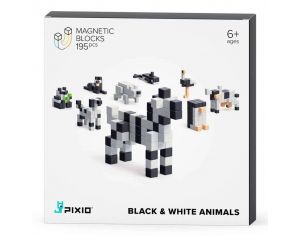 PIXIO Jeu de construction - Black and White animals