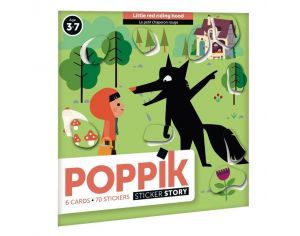POPPIK Conte en stickers - Le Petit Chaperon Rouge - Dès 3 ans