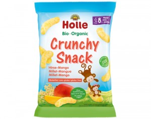 HOLLE Bio Crunchy Snack Millet Mangue - 25 g - Dès 8 mois
