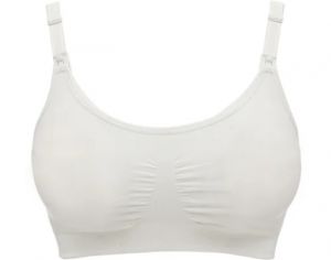 MEDELA Soutien-Gorge de Grossesse et d'Allaitement Ultra-Respirant Keep Cool - Blanc S